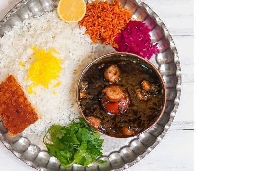 چلو قلیه میگو