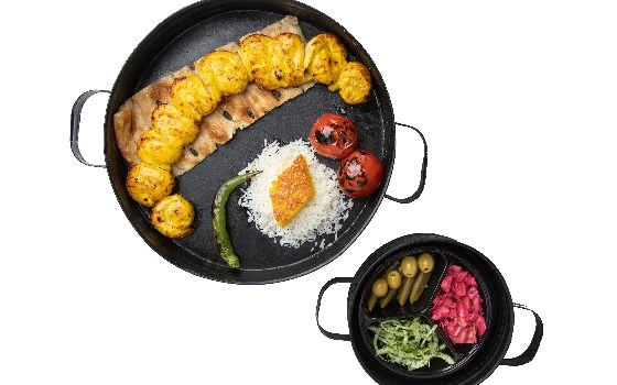 خوراک جوجه کباب حلزونی