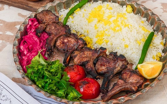 چلو کباب شاندیز گوسفندی