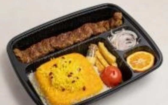 چلو کباب لقمه