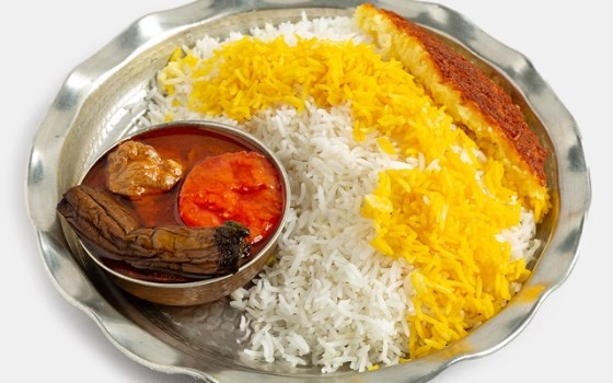 چلو خورشت قیمه بادمجان