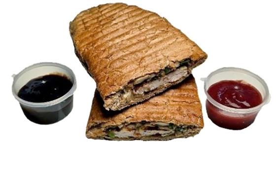 پنینی مرغ و قارچ رژیمی