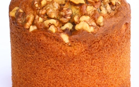 کیک گردو وانیل