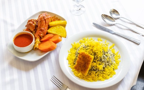 باقلا پلو با ماهیچه