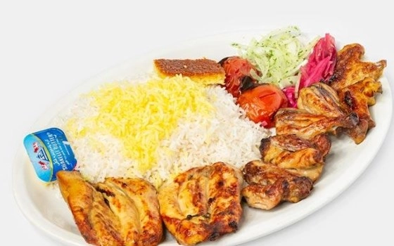 چلو جوجه کباب با استخون