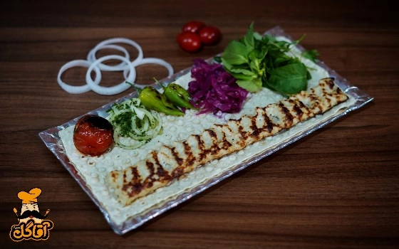 خوراک لقمه  کباب مرغ