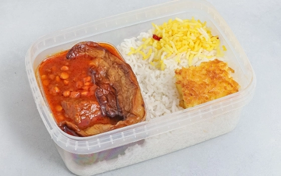 چلو خورشت قیمه بادمجان اکو