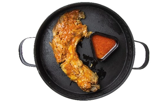 خوراک  گوشت گردن سس پز بدون مخلفات