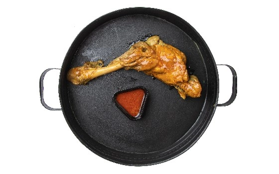 خوراک بدون مخلفات گوشت ماهیچه سس پز