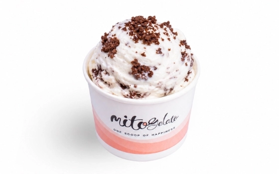 جلاتو شیر و کیک براونی (Milk & brownie)