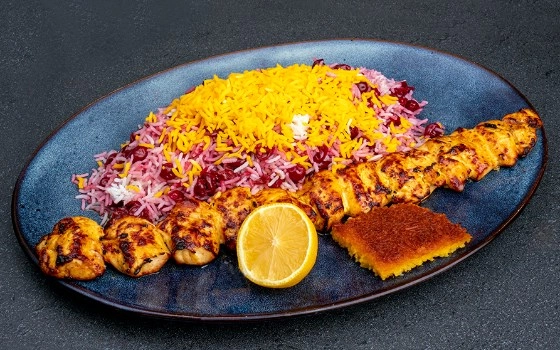 آلبالو پلو با جوجه