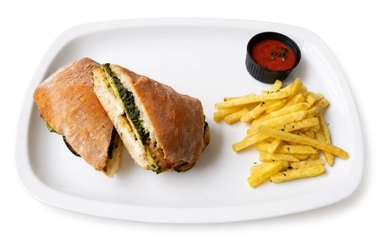 ساندویچ مرغ و سبزیجات