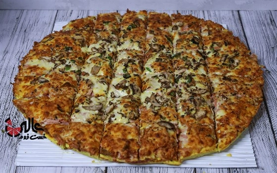پیتزا مخصوص ژامبون خانواده