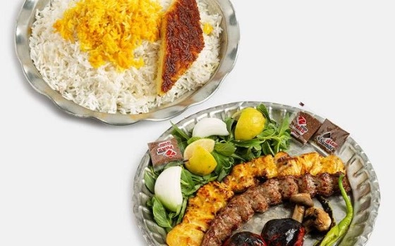 چلوکباب وزیری با جوجه 200 گرمی