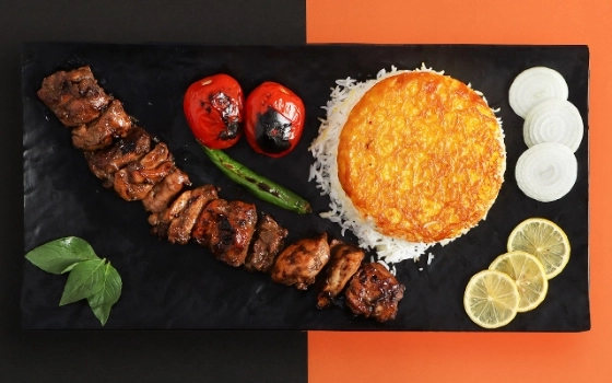 چلو جوجه کباب ران(ترش)