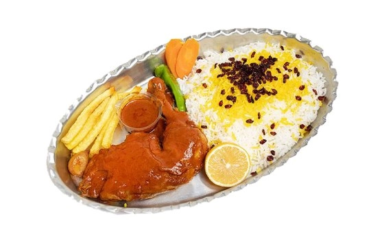 زرشک پلو با مرغ