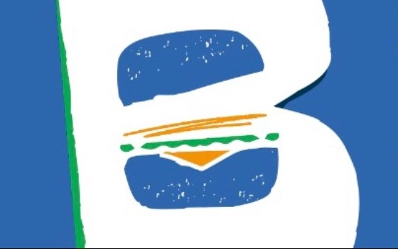 نان دبل برگر ساندویچ