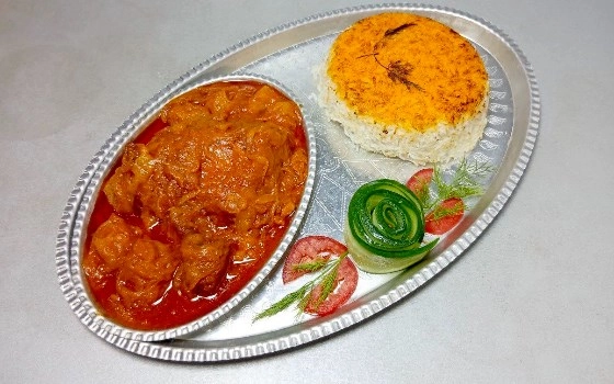 چلو خورشت آلو مسما