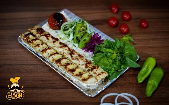 خوراک کباب مرغ
