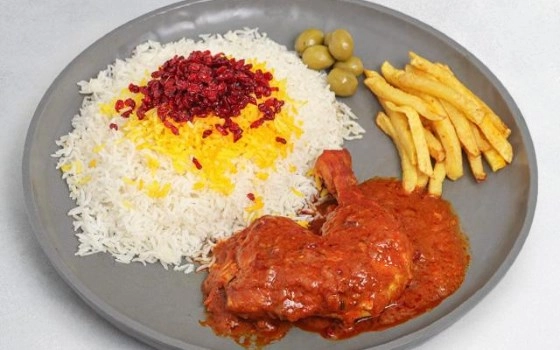 زرشک پلو با مرغ