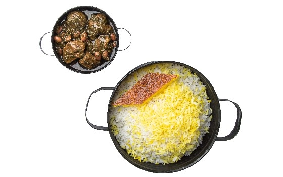 چلو خورش قرمه سبزی