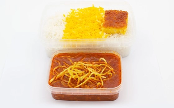 چلو خورش قیمه سیب زمینی