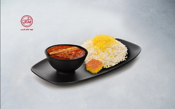 چلو خورش قیمه بادنجان