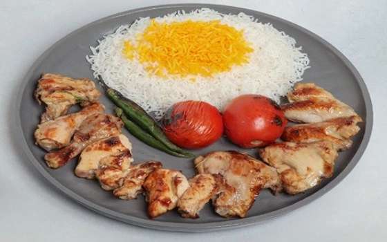 چلو جوجه کباب با استخوان