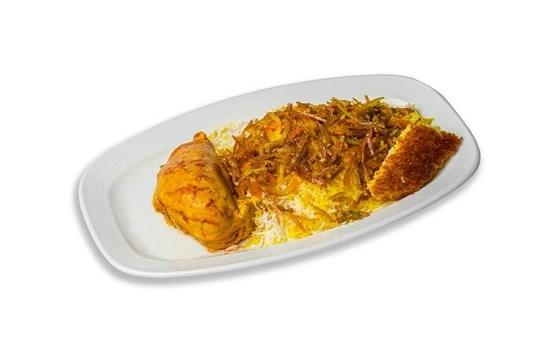شیرین پلو مرغ  سینه