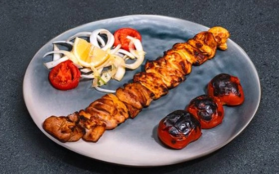 جوجه کباب ران با برنج