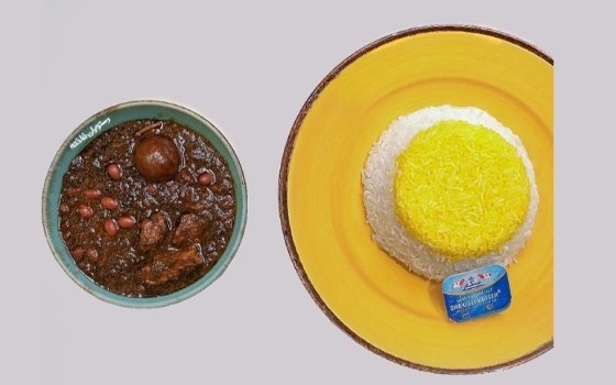 چلو خورش قرمه سبزی