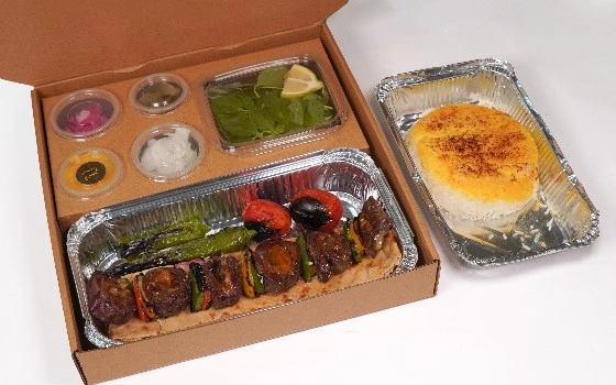 چلو کباب رولی