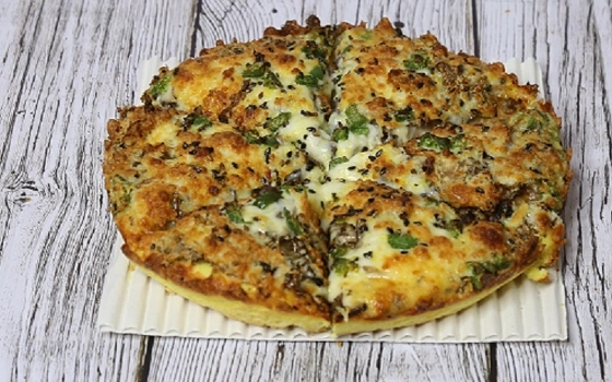 پیتزا مینی مرغ و قارچ