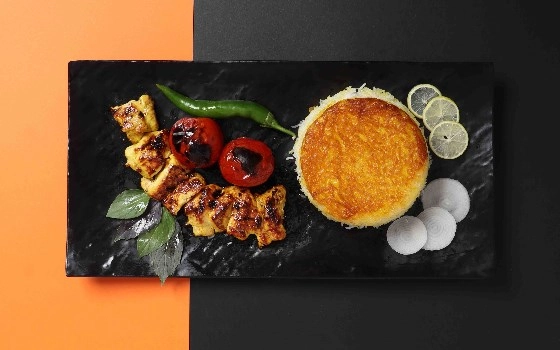 چلو جوجه کباب معمولی