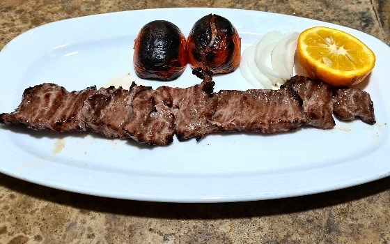 خوراک کباب برگ گوساله
