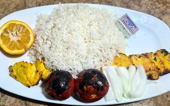 چلو جوجه کباب سینه