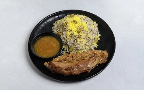 باقالی پلو با گردن گوسفندی
