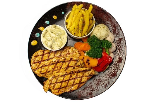 بشقاب چیکن استیک