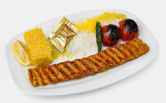 چلو کوبیده مرغ
